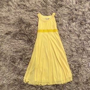 Yellow dress.